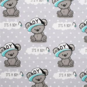 Waterdichte Hydrofiele Luier - Blauw - Teddybeerprint