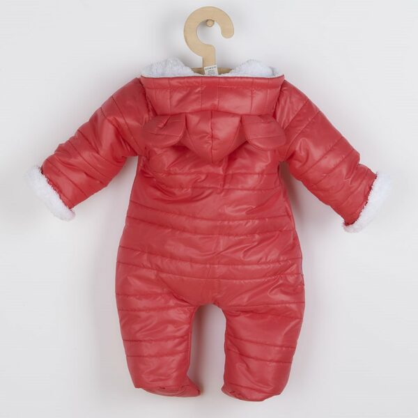 Winterjumpsuit - met capuchon - met oren - maat 56 (0-3 maanden) - Afbeelding 2