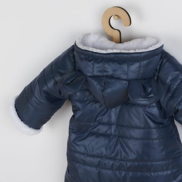 Winterjumpsuit - met capuchon - met oortjes - maat 62 (3-6 maanden) - Afbeelding 2
