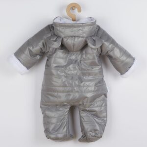 Jumpsuit - Grijs - Capuchon met Oren - Maat 68 (4-6 maanden)