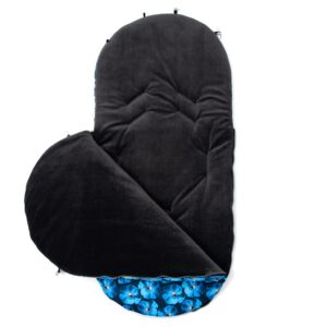 Voetenzak Blauw - Fleece met Minky Voering, Wasbaar