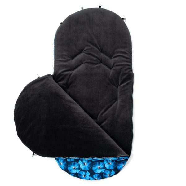 Voetenzak Blauw - Fleece met Minky Voering, Wasbaar
