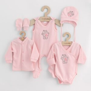 Babyset - 5-delig - Roze - Maat 62 (3-6 maanden) - Romper