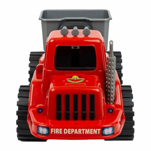 Loopauto brandweerwagen 70 cm - rode kinder vrachtwagen - Afbeelding 2