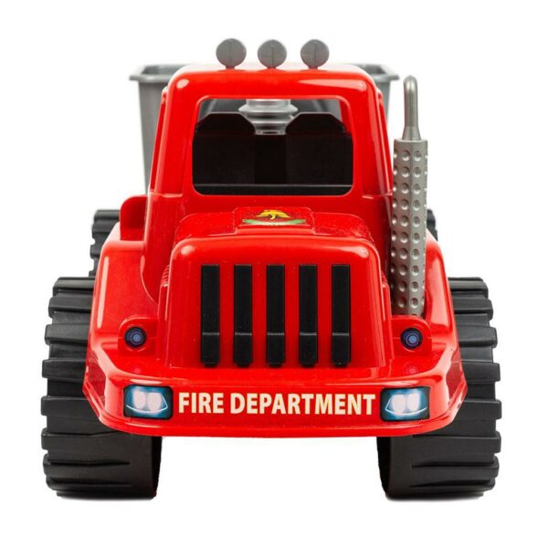 Loopauto brandweerwagen 70 cm - rode kinder vrachtwagen - Afbeelding 3