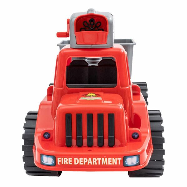 Loopauto brandweerwagen met bellenblaas 70 cm rood - Afbeelding 4