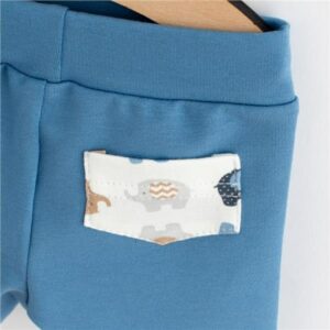 Baby Shorts - Katoen - Maat 56 (0-3 maanden) - Blauw - Elastische Tailleband