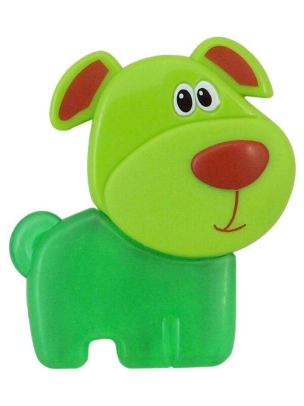 Schattige Groene Speelgoedhond - Koelbijtring & Knuffel