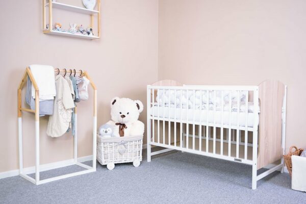 Stevig Houten Babybedje met Lattenbodem - Eikenlook - Afbeelding 2