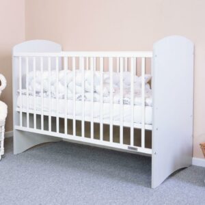 Kinderbed - Wit-grijs - Veilig elegant ontwerp - Modern
