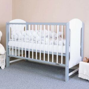 Klassiek Wit-Grijs Kinderbed - Baby Meubels