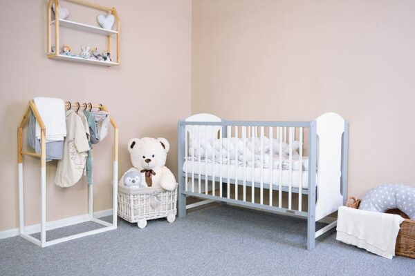 Klassiek Wit-Grijs Kinderbed - Baby Meubels - Afbeelding 2