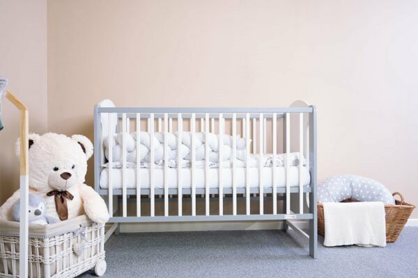 Klassiek Wit-Grijs Kinderbed - Baby Meubels - Afbeelding 3