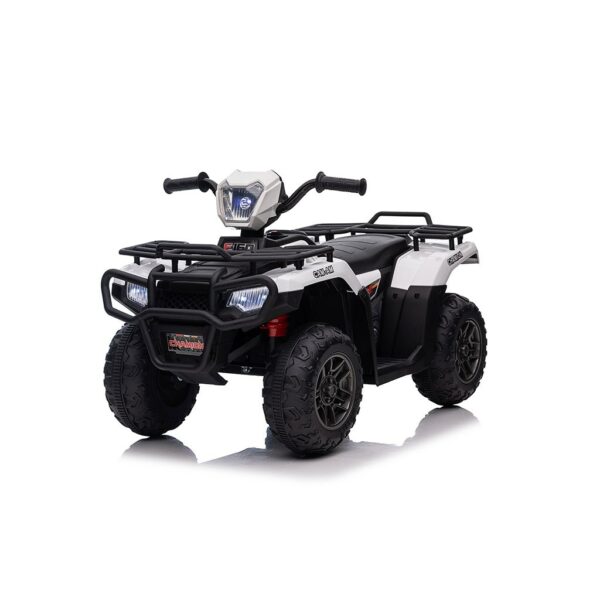 Kinder Quad - Elektrisch - Wit/Zwart - Robuust Ontwerp