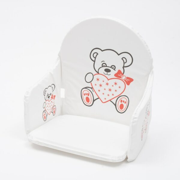 Kinderstoel - Wit - Teddybeer - Hout