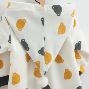 Baby Jumpsuit - Grijs - Berenkoppen - Maat 86 (12-18 maanden)