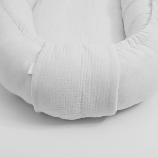 Babynestje Wit - Zacht Mousseline Wieginzet - Ademend - Afbeelding 3