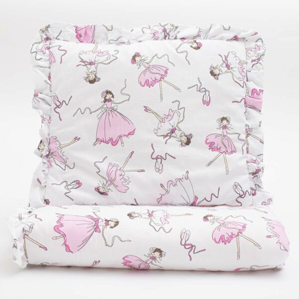 Ballerina Deken en Kussen Set - Roze Baby Essentials - Afbeelding 2