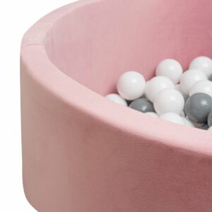 Droge Ballenbak voor Kinderen - Roze met Speelballen