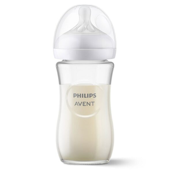 Philips Avent babyfles glas Natural Response - 240 ml - Vanaf 1 maand