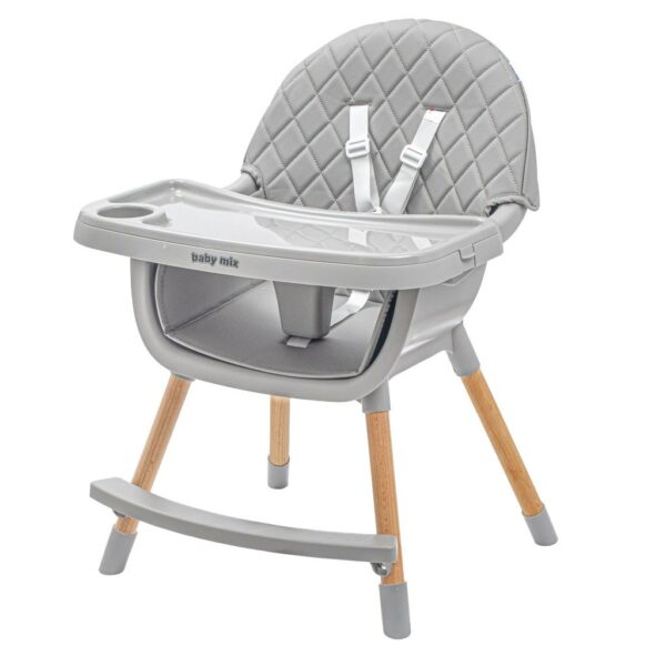 Verstelbare Kinderstoel grijs - Scandinavisch Design - Afbeelding 5