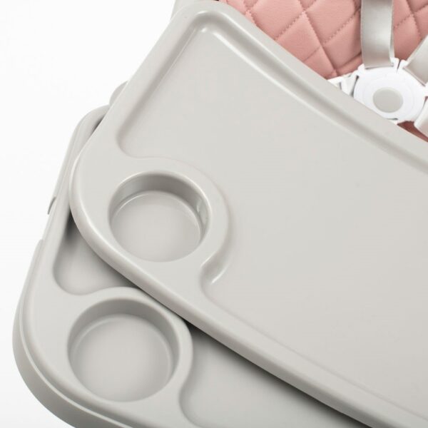 Houten Kinderstoel Roze -  Afneembaar Dienblad - Afbeelding 4