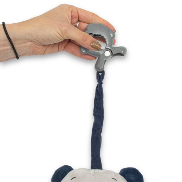 Pluche Grijze Teddybeer met Bruine Strik - Knuffeldier - Afbeelding 2