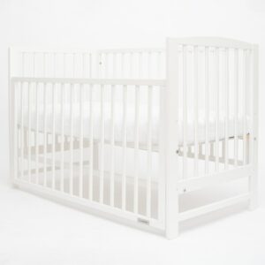 Ledikant Wit - Babybed met schuif en Verstelbare Bodem