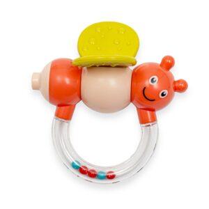 Rammelaar met Geluidseffect en Bijtring - Baby Speelgoed