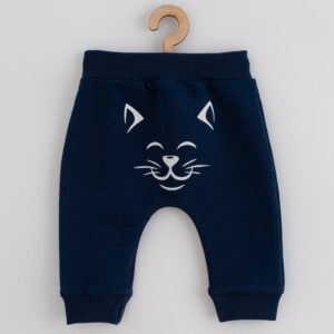Babykleding - 2-delige set - Donkerblauwe trui met capuchon