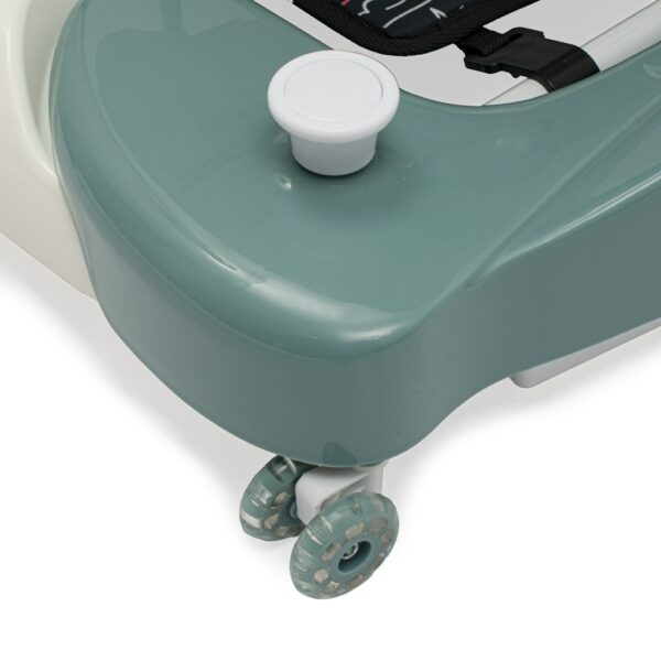 Looptrainer met Schommelstand – Groen – Met Geluid en Siliconen Wielen - Afbeelding 5