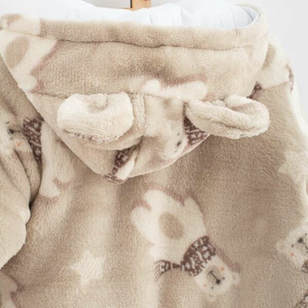 Winteroverall - Wellsoft - Berenprint - Maat 74 - Antiallergische vezel - Afbeelding 2