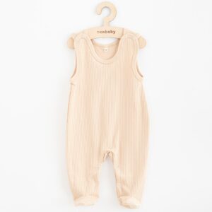 Baby Romper - Mouwloos - Katoen - Beige - Size 62 (3-6 maanden)