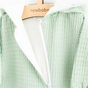 Baby Jumpsuit - Katoen - Met capuchon - Sage - Maat 80 (9-12m)
