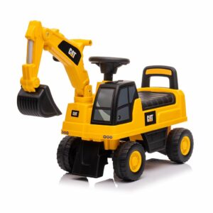 Caterpillar Loopauto Geel – Loopwagen met Graafarm – Stoere Kinderauto