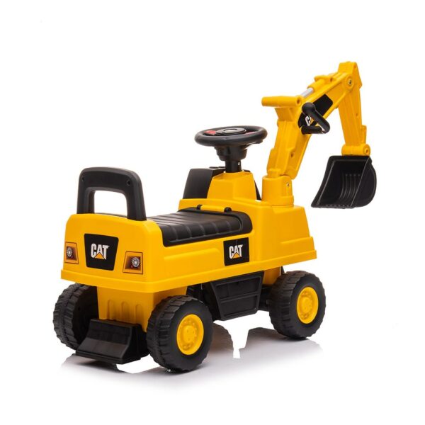 Caterpillar Loopauto Geel – Loopwagen met Graafarm – Stoere Kinderauto - Afbeelding 5