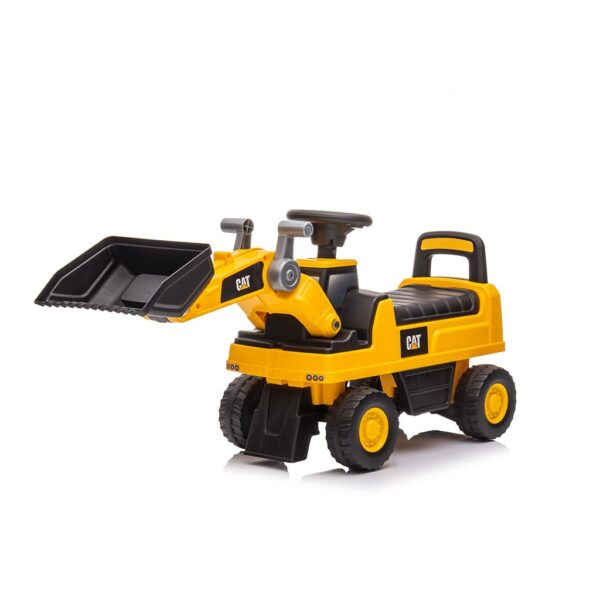 Caterpillar Loopauto Geel – Loopwagen met Geluid en Opbergruimte - Afbeelding 2