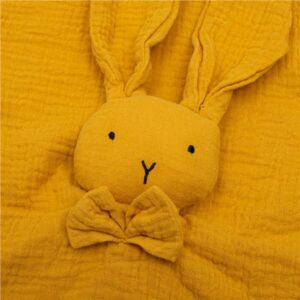 Knuffeldoek Konijn Geel - Cuddly Toy voor Baby