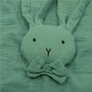 Baby Knuffeldoekje Konijn - Zacht en Groene Muslin