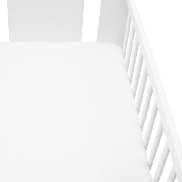 Hoeslaken Baby - Wit - Badstof - 140 x 70 cm - Met Elastiek