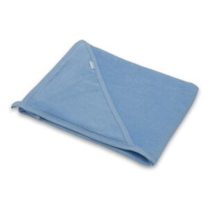 Handdoek met capuchon - Blauw - 100x100 cm - Badstof