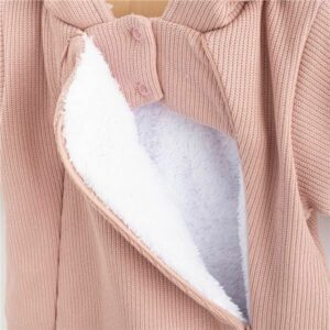 Baby winterkleding - jumpsuit - capuchon - maat 62 - 3-6 maanden