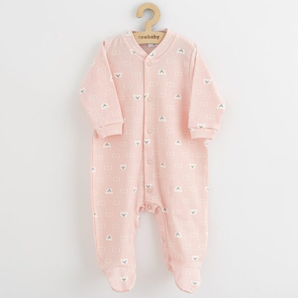 Babyromper - Lange mouwen - Roze - 0-3 maanden - Katoen