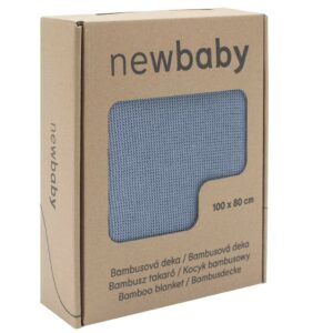 Bamboe Hypoallergene Babydeken 100x80 cm - Blauw