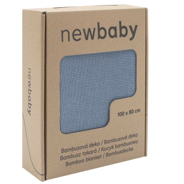 Bamboe Hypoallergene Babydeken 100x80 cm - Blauw