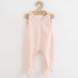 Baby Rompertje - Mouwloos - Zachtroze - Katoen - 0-3 maanden