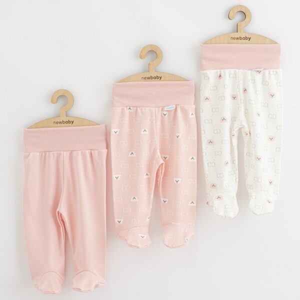 Babybroekjes - 3 Stuks - Maat 62 - 3-6 Maanden - Roze & Wit