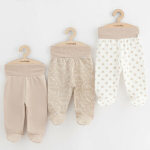Baby Clothing - 3pcs set - Maat 74 - Beige - Dinosaurus
