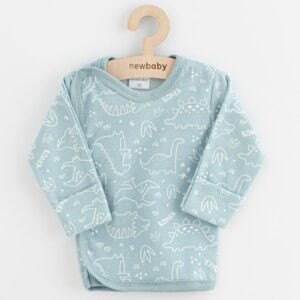 baby onesie - dino's - mint - maat 50 - newborn - babykleding