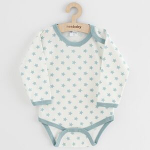 Baby romper - lange mouwen - sterrenpatroon - maat 74 (6-9m)
